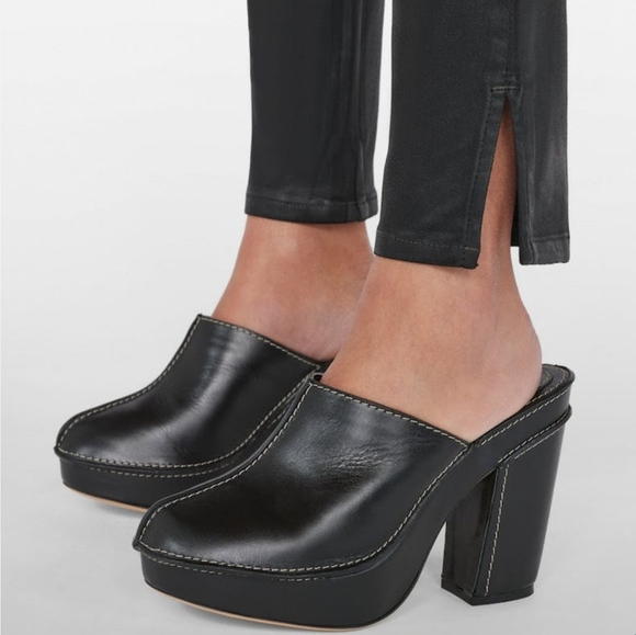 Frame Denim The Jet Set Skinny Crop Denim Noir Coated Black 30-34 (Frame 2) NWT - Picture 8 of 16